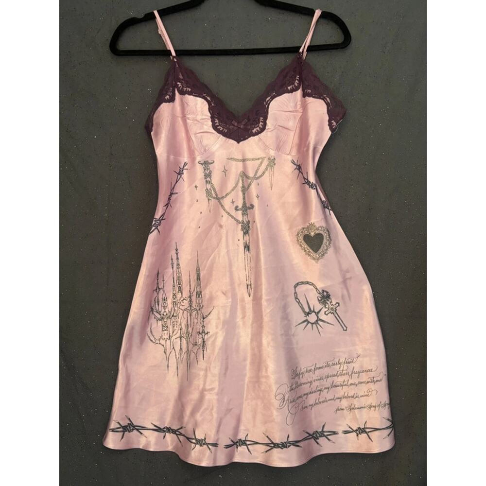Lana del rey silk slip dress handmade